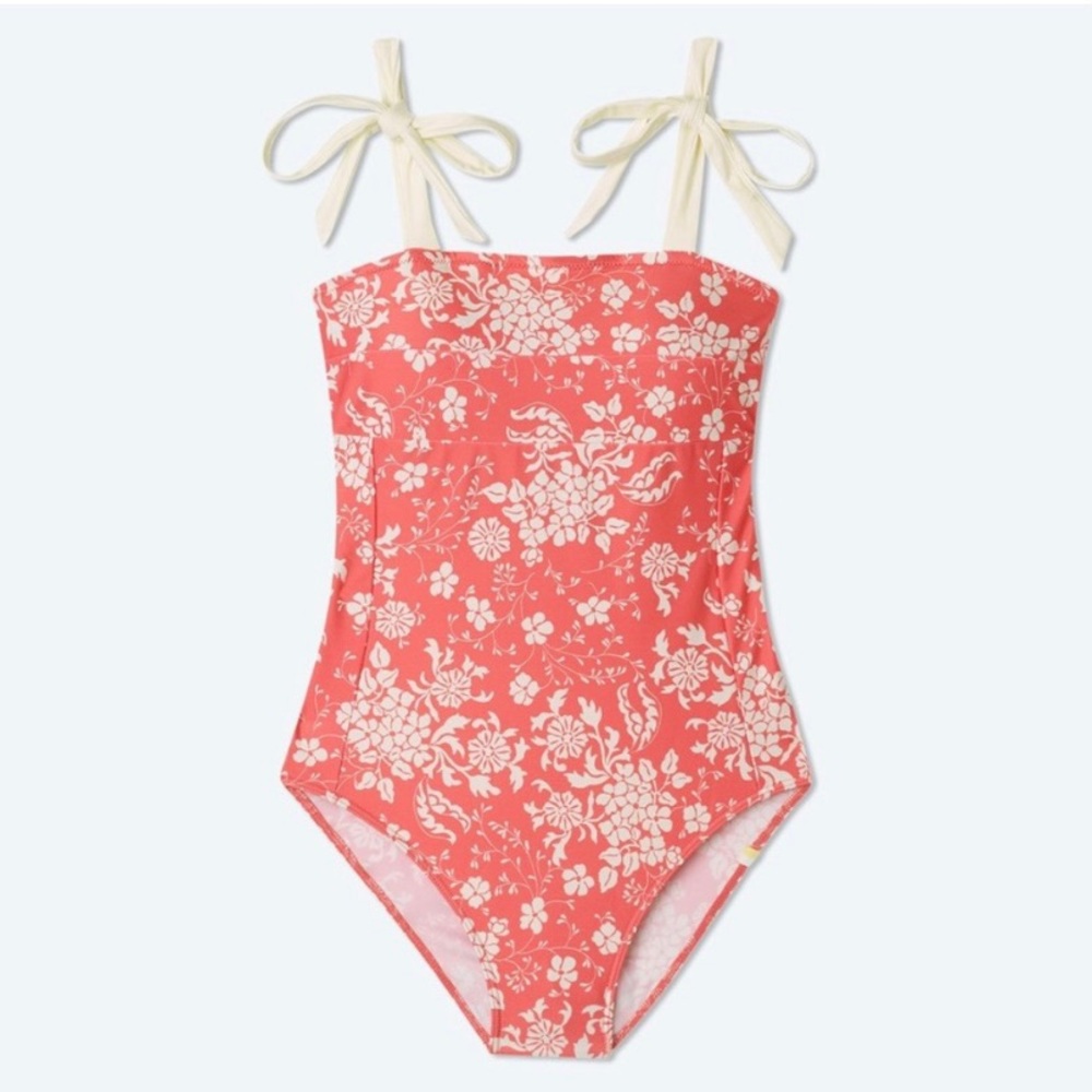Summersalt Coral Floral One Piece Swimsuit